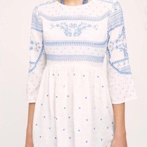 Anthropologie Meadowbrook Embroidered Tunic